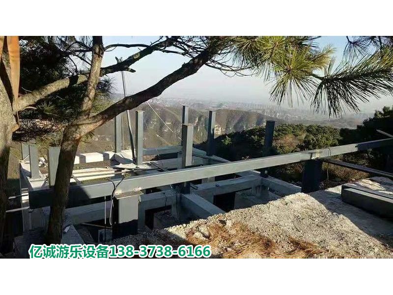 焦作觀景平臺施工現(xiàn)場